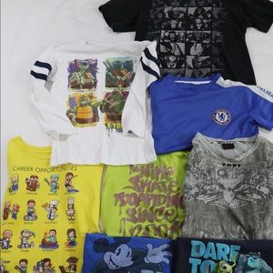 LOT-OF-8 Growing Boys Clothes NIKE Marvel Disney